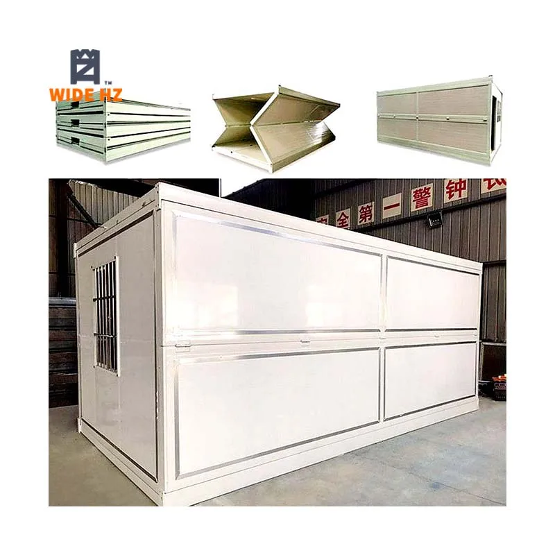 Folding prefabricated flat pack container office 20Ft homes Philippines folding houses quick build container house cabins