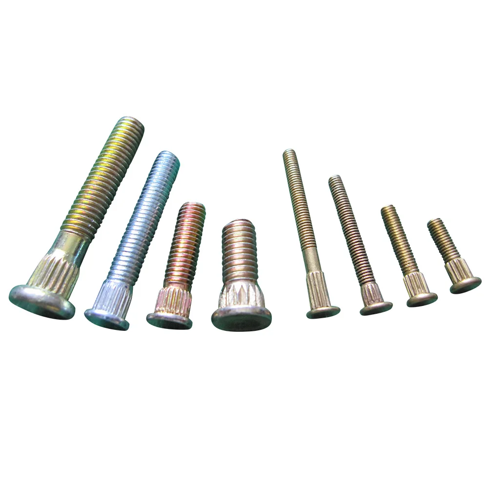 
flat head shoulder knurled fastener 