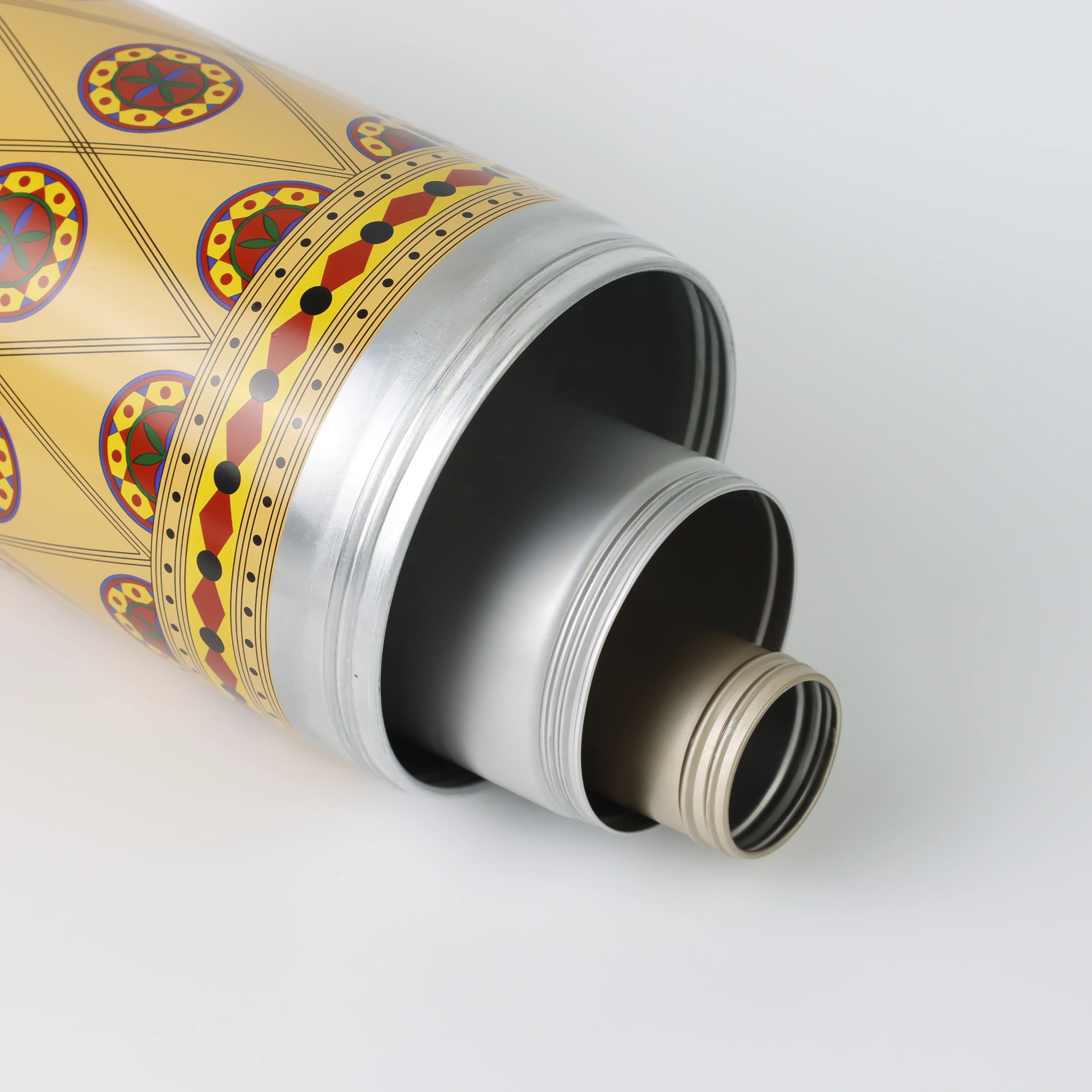 Customized size metal tin packaging aluminum jar for Age Well Tea with screw top