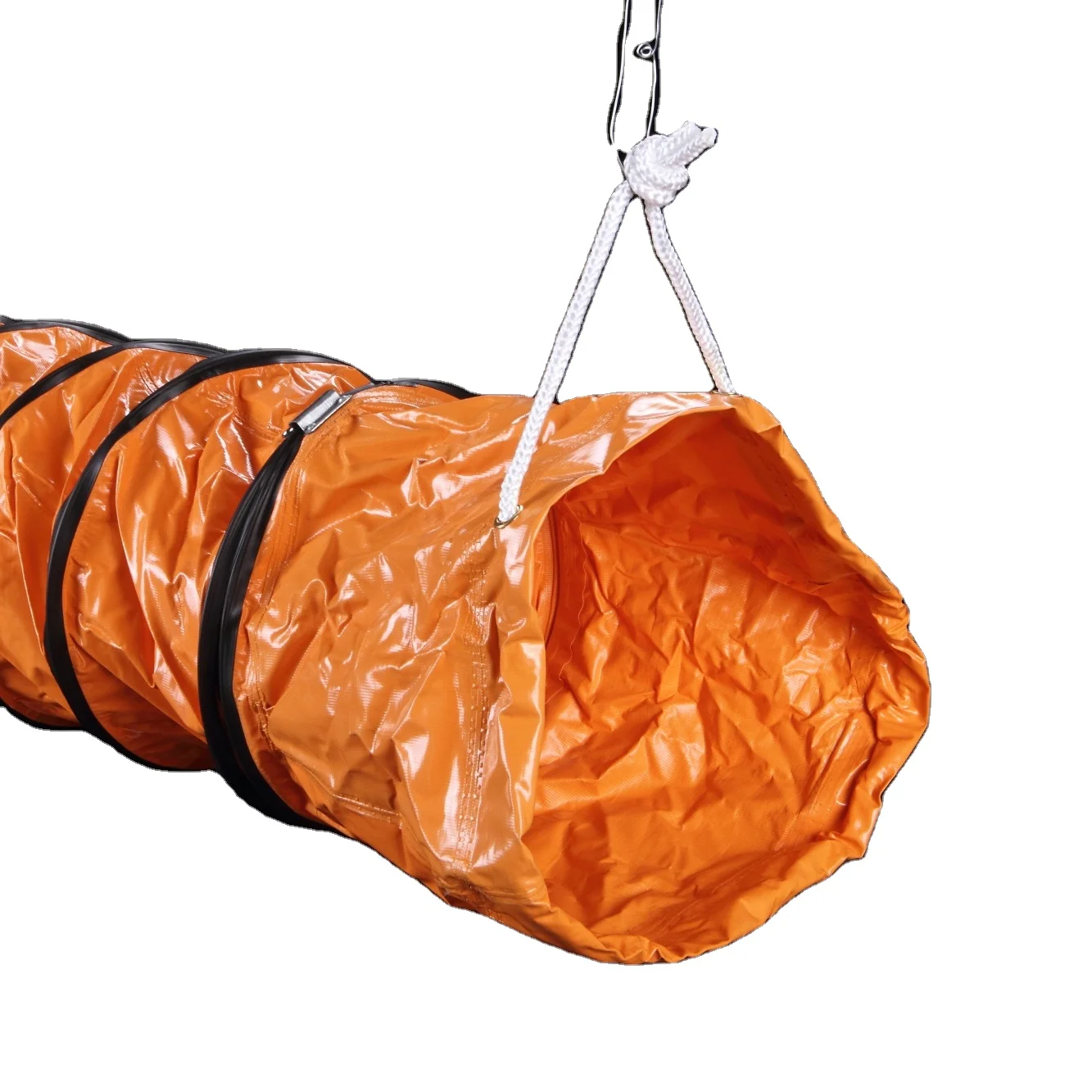 Hstube популярный размер воздуховод с покрытием холщовая ткань вентиляция огнестойкий ПВХ гибкий для вентиляторов воздуха