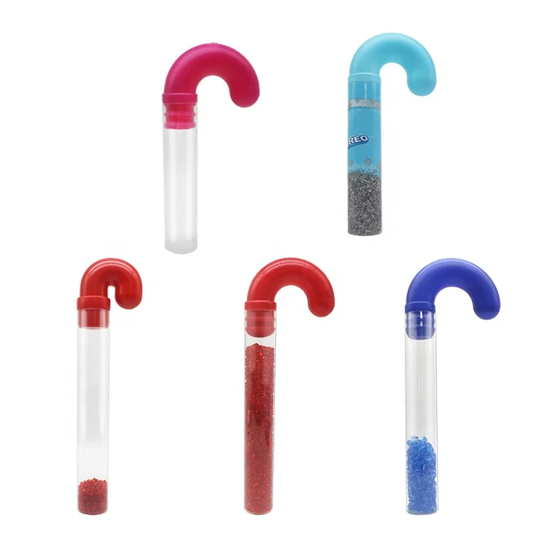 Chocolate Candy Filled Plastic Candy Canes