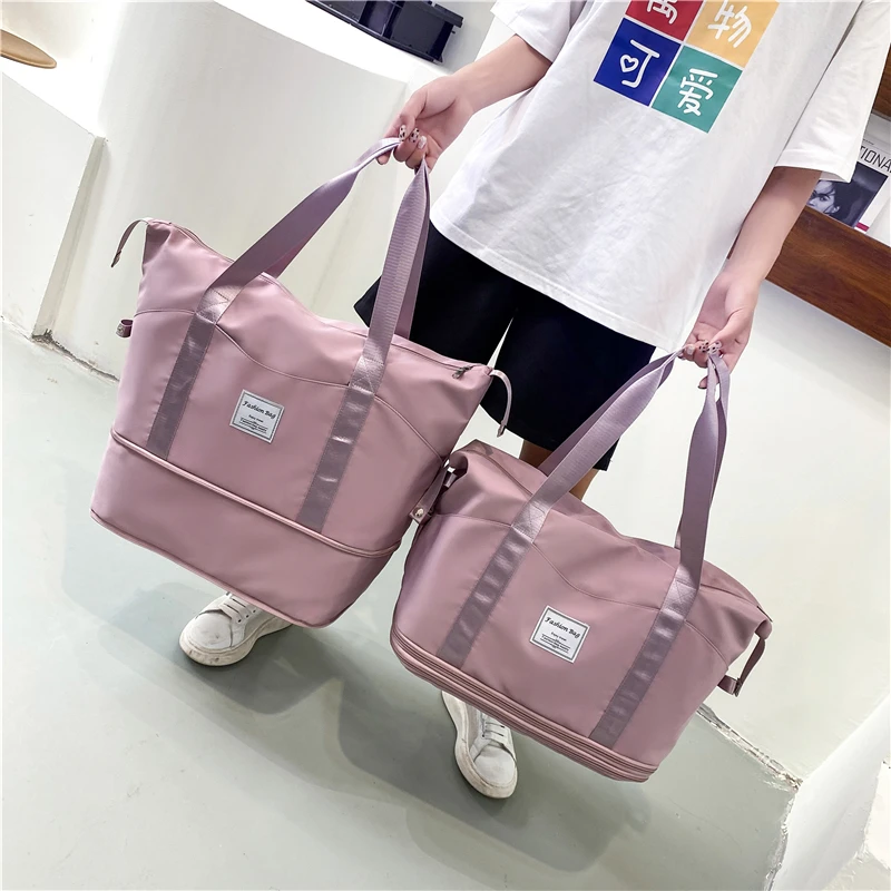 Custom Logo Waterproof Gym Sports Bag Fitness Outdoor Travel Women Handbag Large Capacity Storage Shoulder Bag