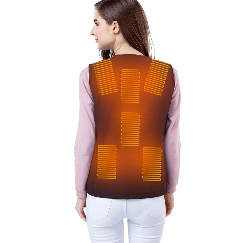 2021 New Product Intelligent temperature control heating vest jacket clothes self-heating rechargeable vest body warm vest