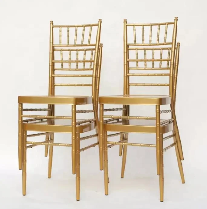 Wholesale metal stackable event tiffany chiavari wedding chair with cushion