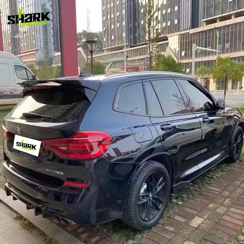 Задний спойлер MP Style глянцевый черный пластиковый на крышу багажника для BMW X3