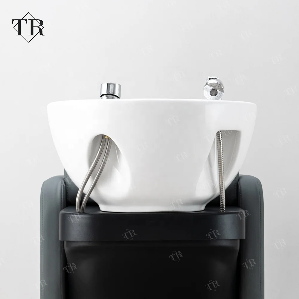 Turri Salon Hair Shampoo Bowl Basin And Chair Spa Head Water Therapy Shampoo Head Spa Bed Chair For Salon Head Spa Sink And Bed