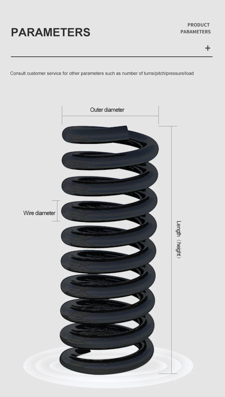 High Quality Vibrating Screen Machine Coiled Industrial Steel Spiral Spring
