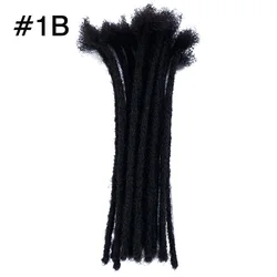Whosale Price Human Hair Medium Size Dreadlocks Extensions Full Handmade (Width 0.8cm) 100% Human Hair