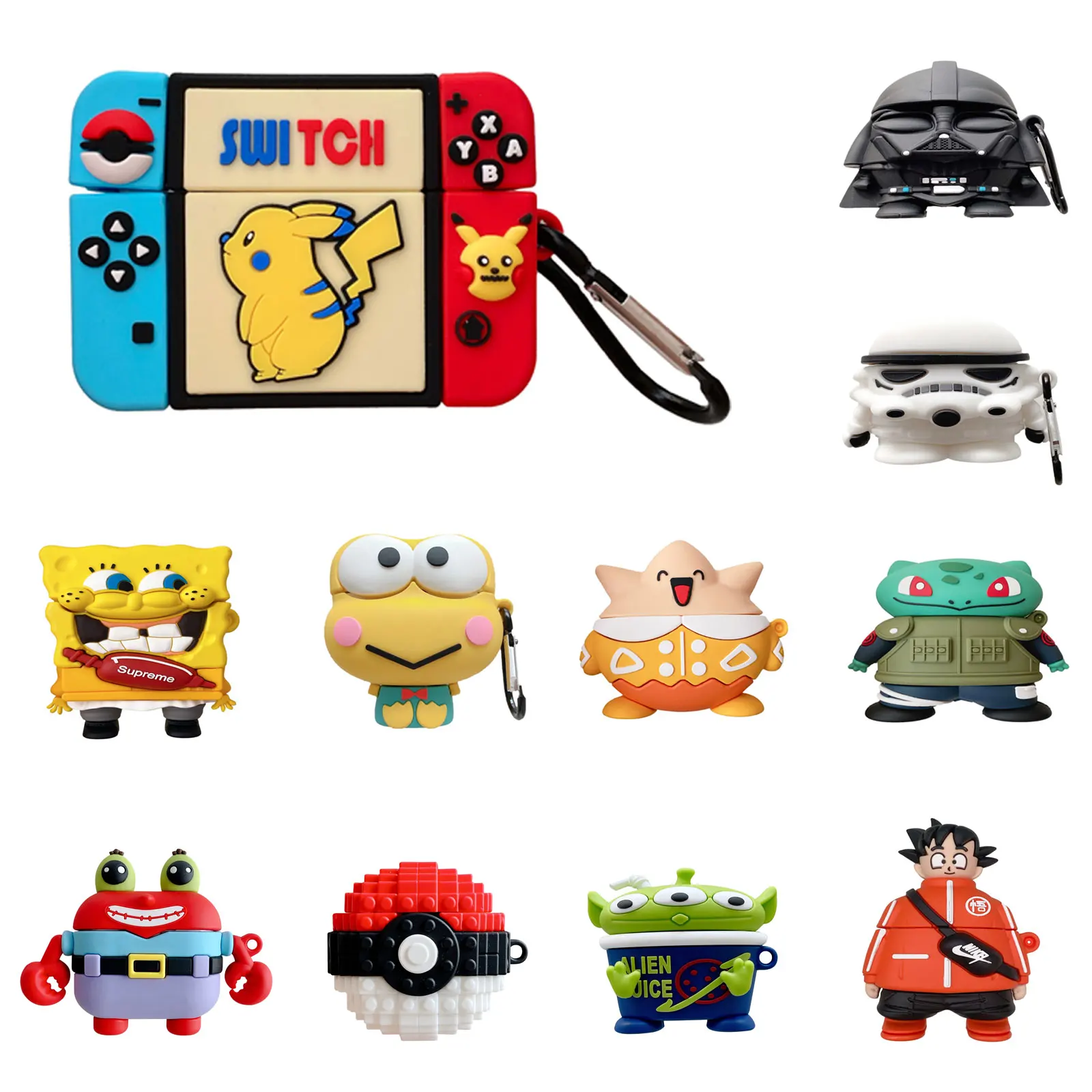 
Amazon Cute Cartoon For Airpod 3D Silicone Character Designs For Air Pods Cover For Apple Airpods Pro 3 Case 