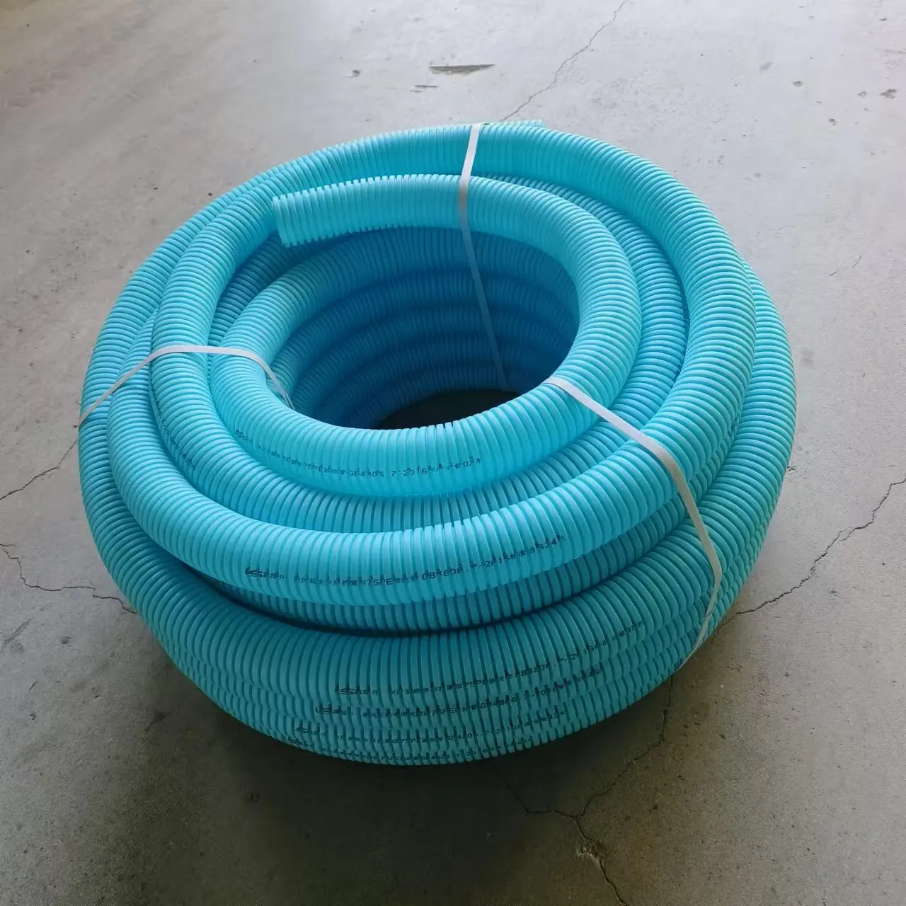 Hot Selling DN110mm Blue HDPE Double Wall Corrugated Ventilation Pipe 30m Long Flexible High Pressure Moulding Included