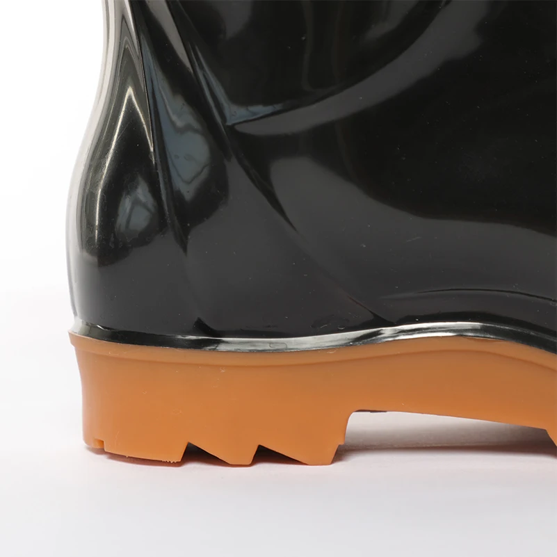 Manufacturer Supplier Durable Fashion Pvc Boots Plastic Rain Shoes Fishing Waterproof  Rubber Rain Boots for Men