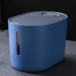 10L Oval Rice Dispenser Large Grain Container Storage with Lid Measuring Cylind Household for Kitchen Soybean Corn