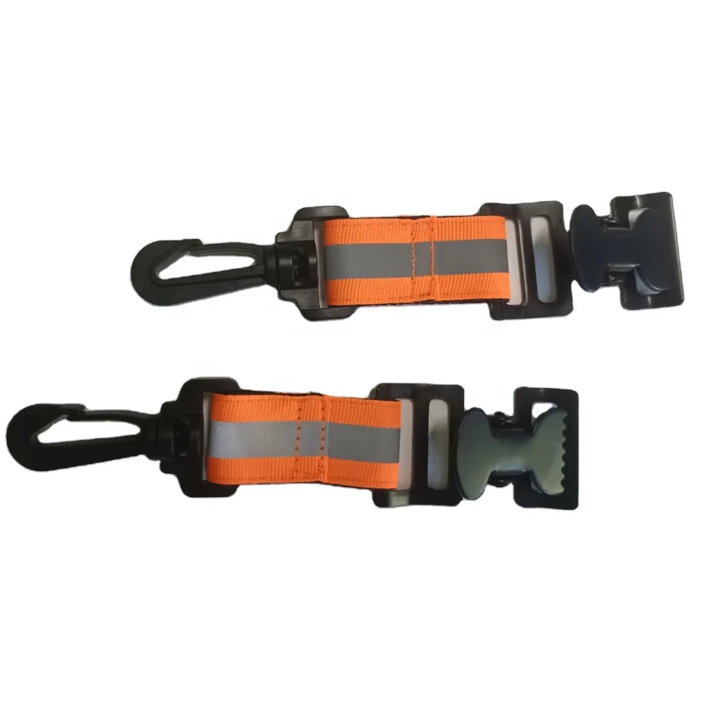 Green Yellow Metal Waist Gloves Holder Construction Welding Glove Clamp Firefighting Glove Strap