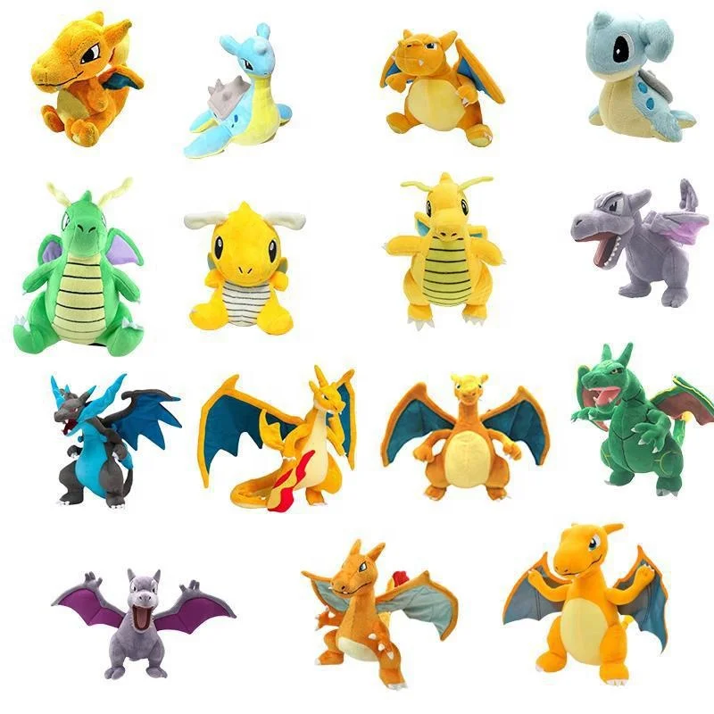 Wholesale New Pokemoned Plush Elf Plush Dolls Genie Seed Small Fire Dragon Plush Toy