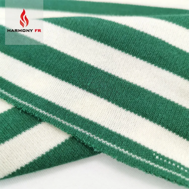 Indanthrene Vat Dyeing Chlorine Bleach Resistance Flame Retardant Striped Fabric