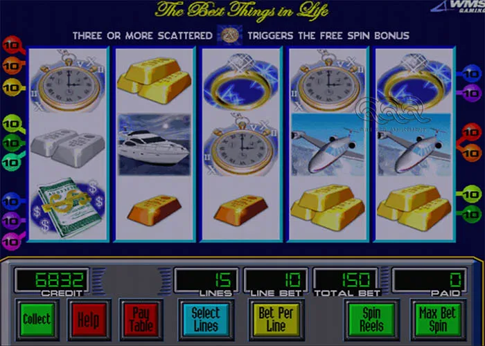 
WMS-550 Life of Luxury Video Slot Gambling Game Machine For Sale 