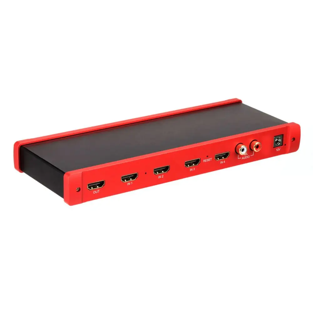 1080P HDM USB Switch 4 Ports KVM Switch 4x1 HDMI-compatible Switch Quad MultiView Switcher
