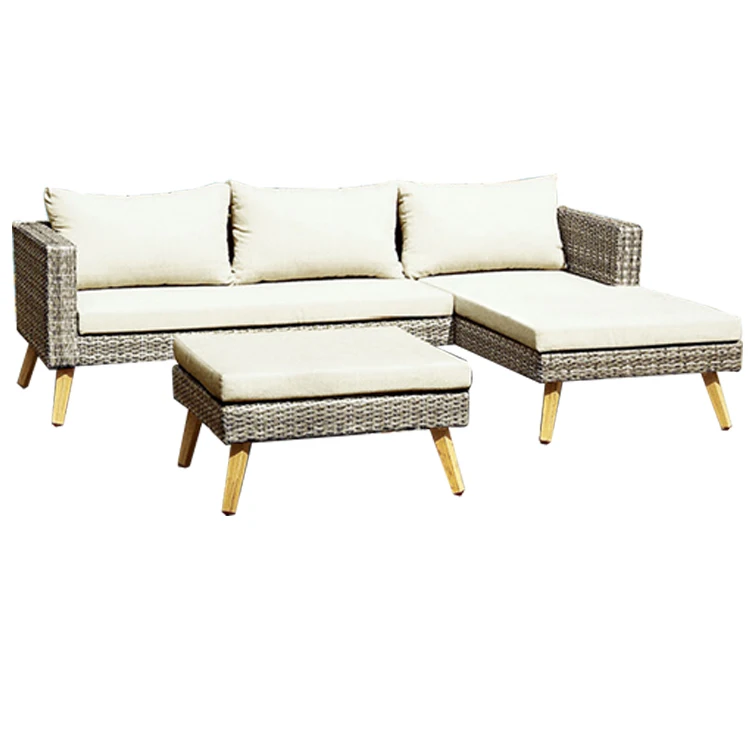 K&B new design modern style fashion wholesale garden sofas outdoor furniture rattan garden sofa set