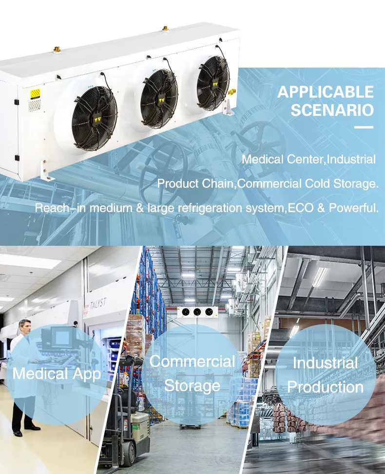 Guangzhou XMK Mounted Evaporative Cooler Ceiling Evaporator For Cold Room