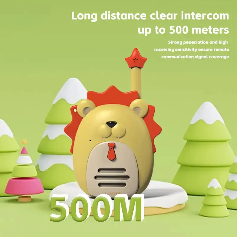 Hot sale voice changer intercom phone 500m range plastic outdoor children walkie-talkie