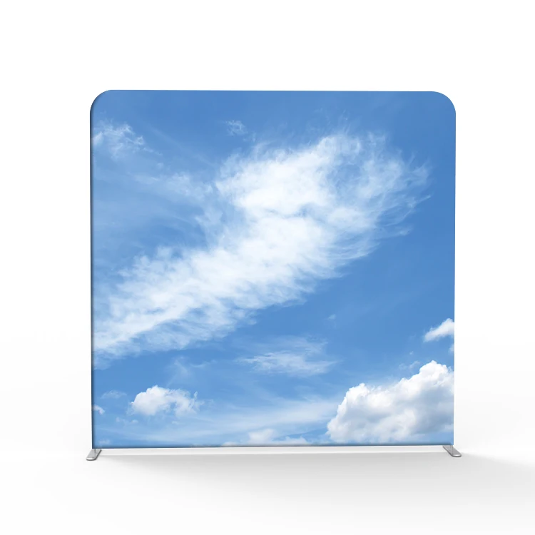 Custom Double Side Tension Fabric Backdrop Display Stand 8x8