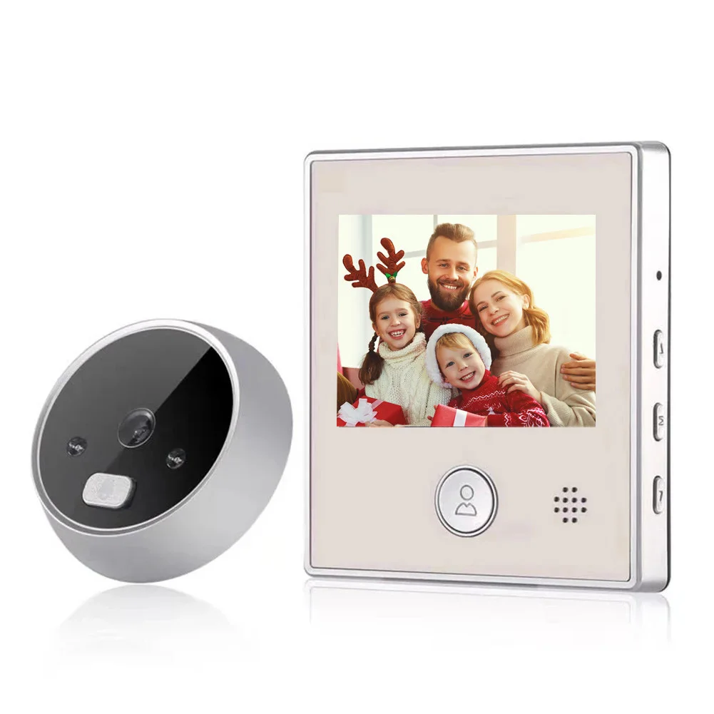 2.8 Inch LCD 1.3MP Digital Video Doorbell Night Vision Electronic Door Peephole Viewer Video Camera Door Bell for Home Security