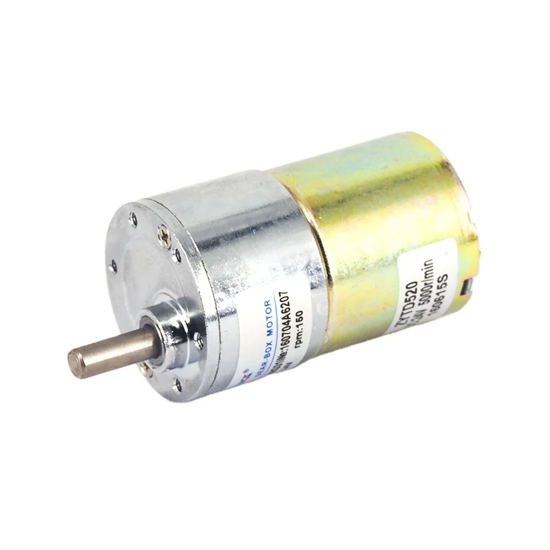 high torque high speed motor ZGB37RG 37mm 12v 24v dc worm gear motor 775 dc motor 12v