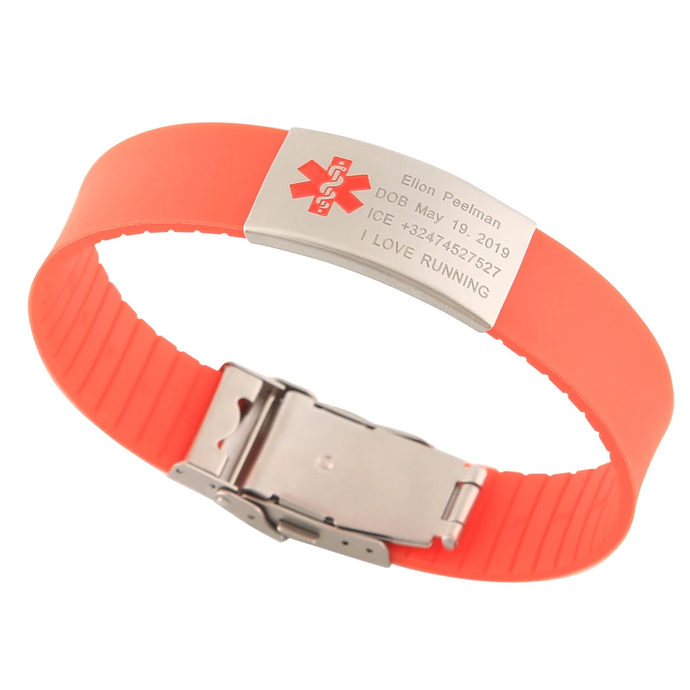 Factory Personalized Ink Injected print embossed glow Custom Logo For Promotional Rubber bracelet Silicone Wristband