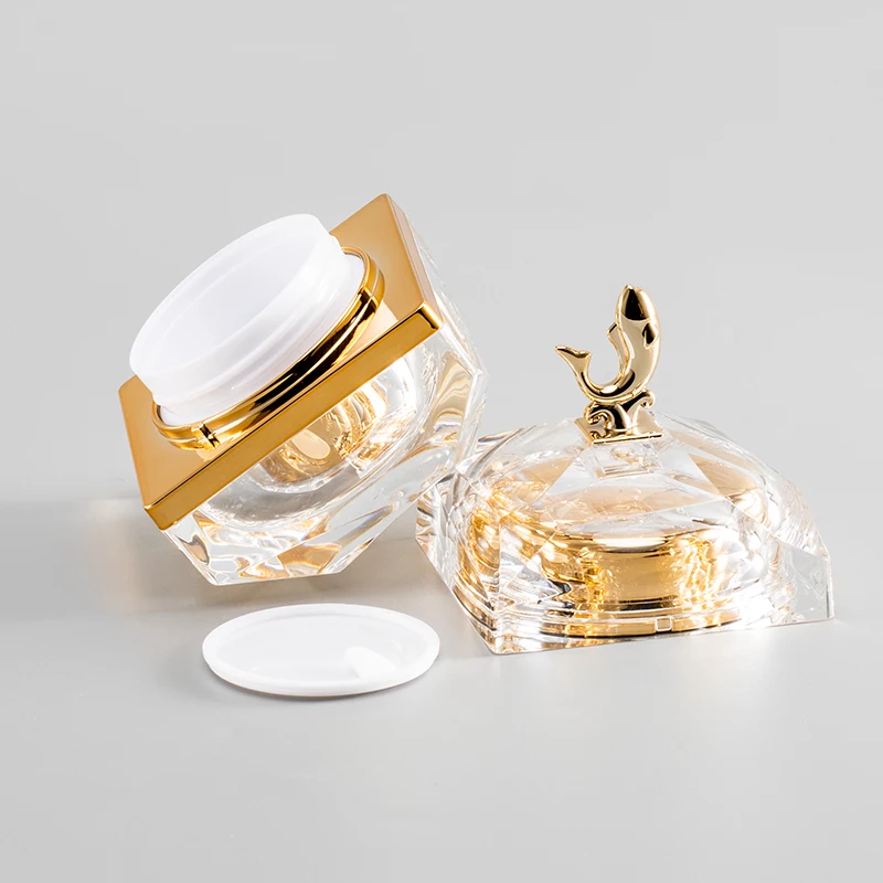 30g Dolphin Shape Acrylic Bronzing Cosmetic Packaging Container Lotion Plastic Empty Cream Jar