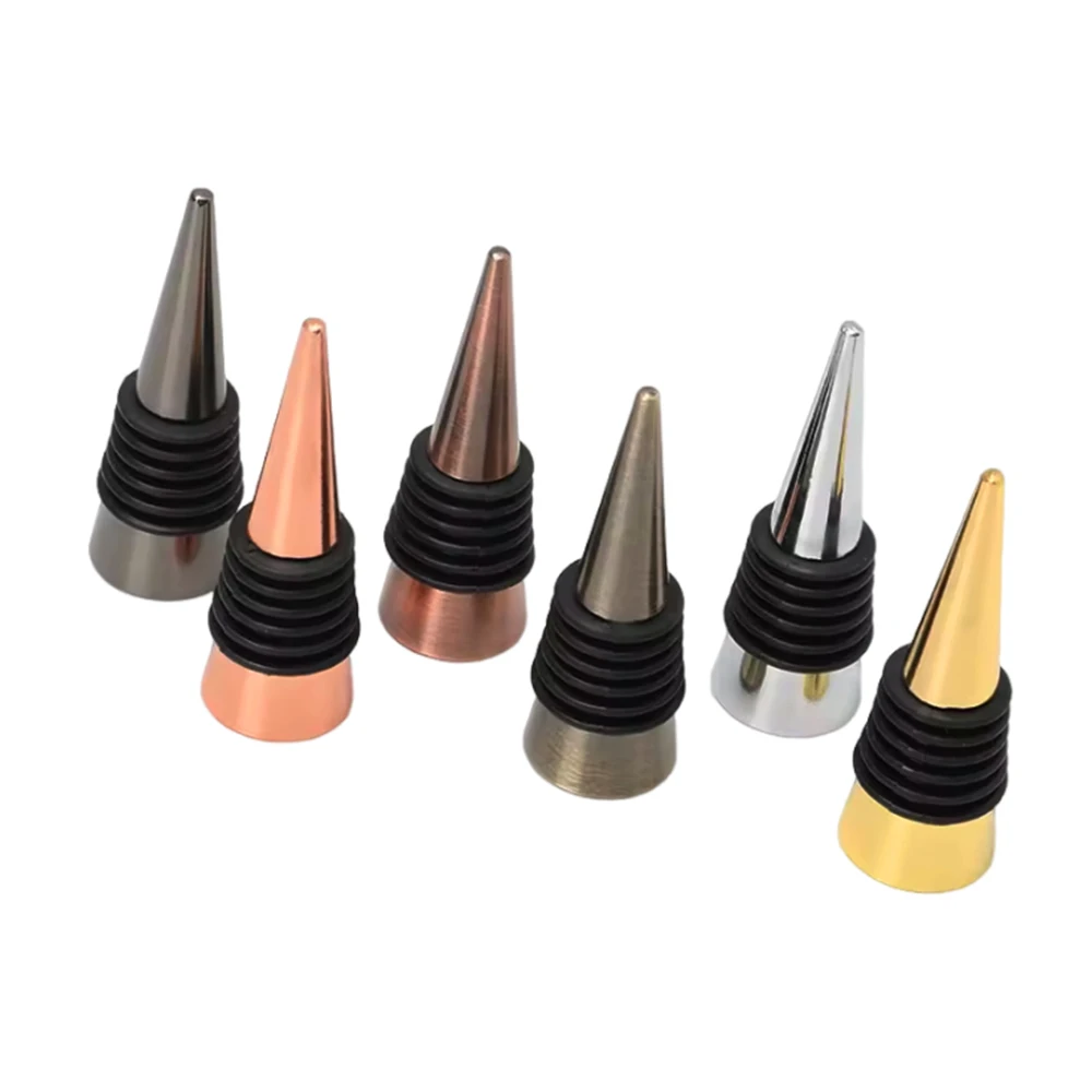Wholesale Metal Bottle Stopper Zinc Alloy Parts Metal Wine Beverage Bottle Stopper For DIY