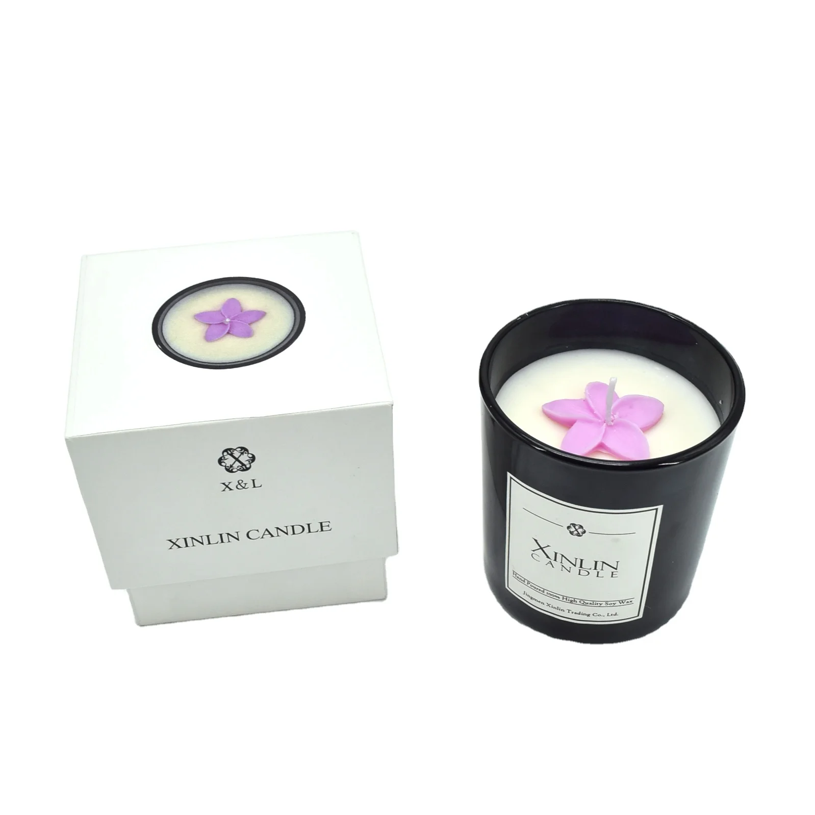 Great Value Black Jar Scented Candles with Different Scents for Home Decoration and Hotel