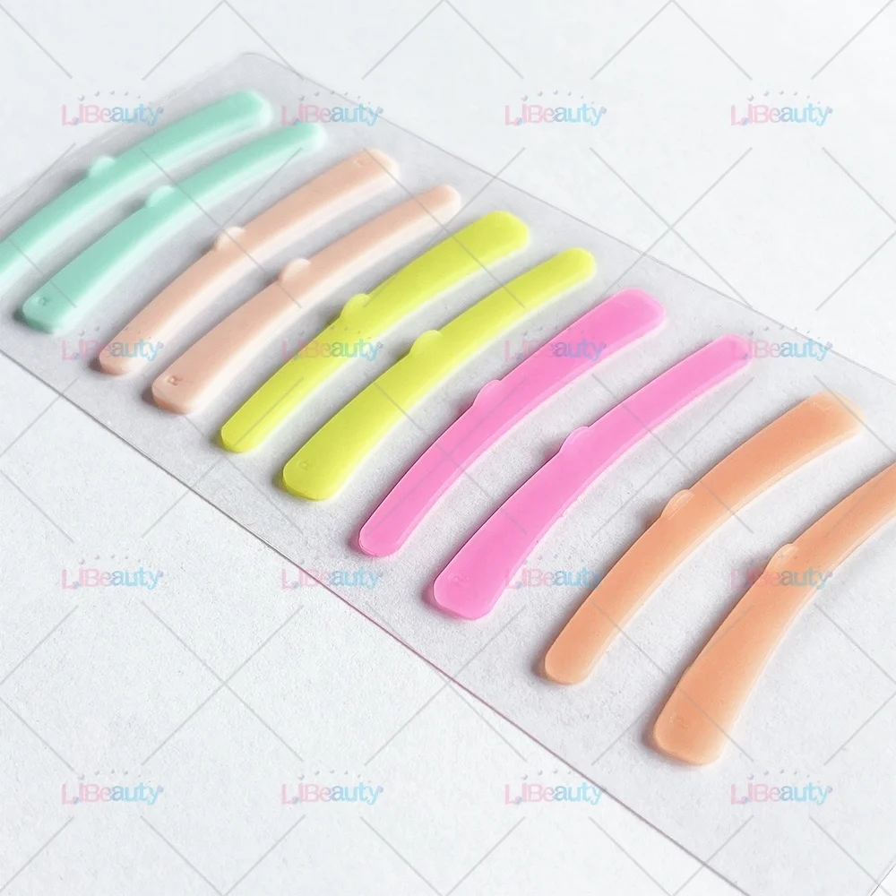 Wholesale price flexible lash lift silicone ribbon reusable lash lifting shield covers with logo