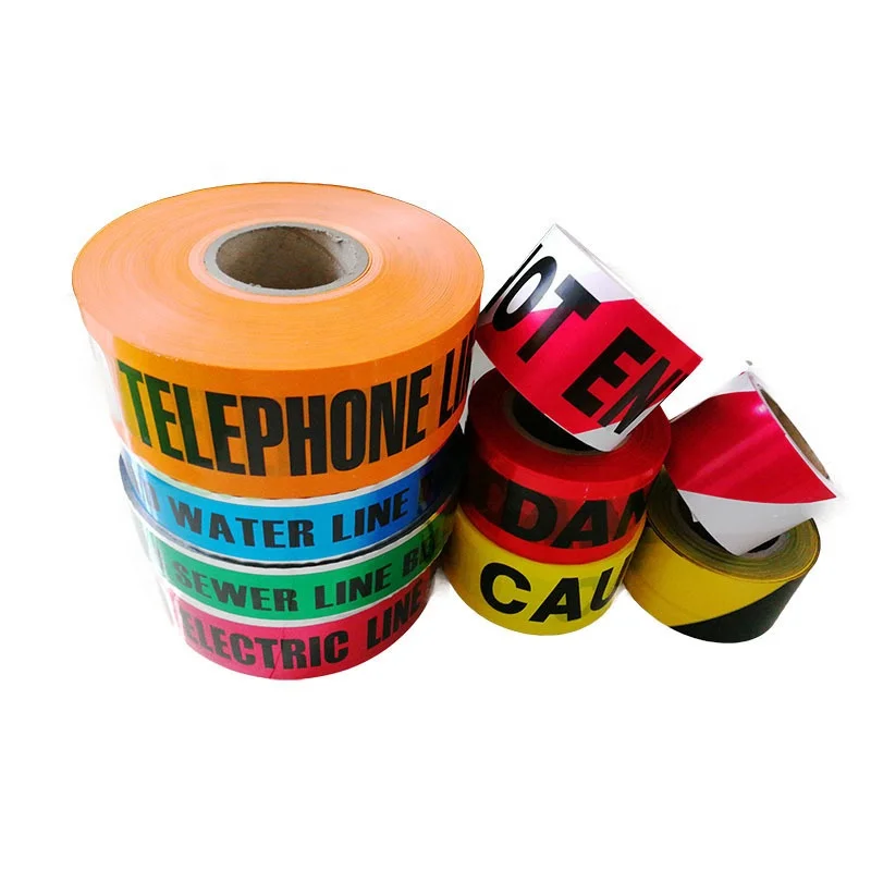 
50mm width caution tape warning tape for road caution 