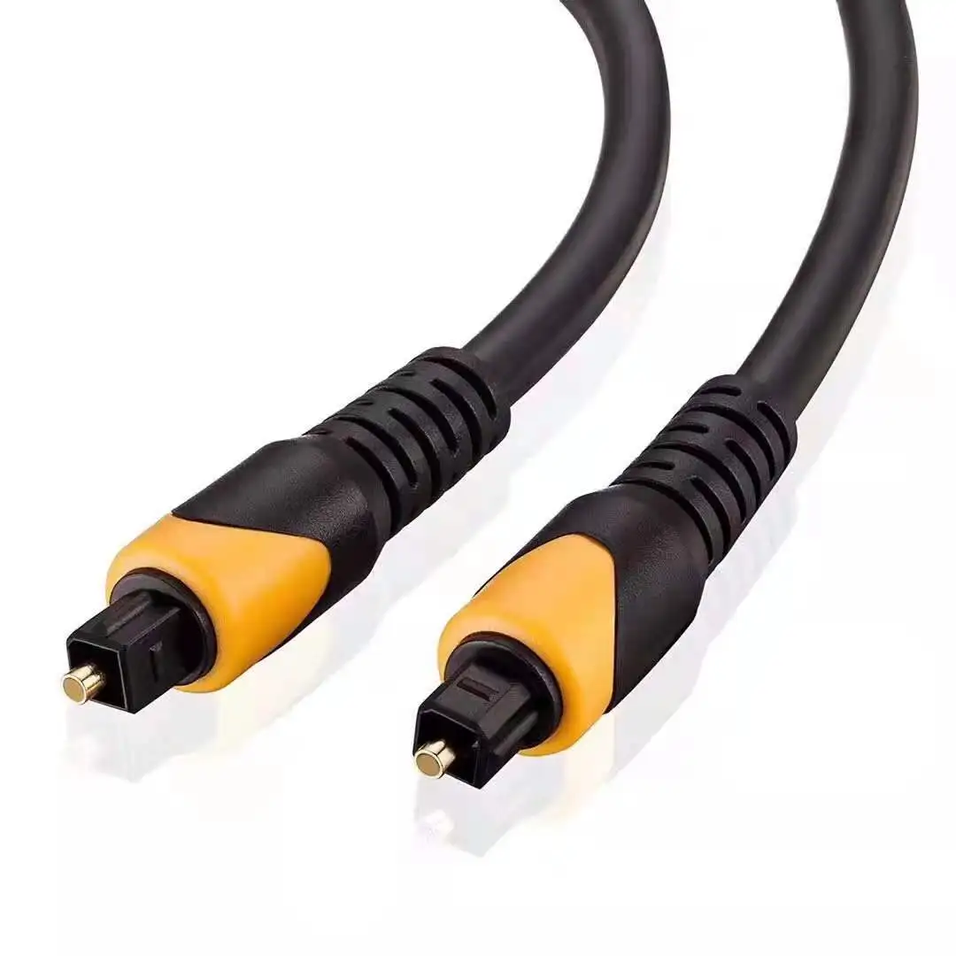 OD5.0 two-color molding head optical digital optical fiber cable for audio toslink fiber optic audio cable SPDIF