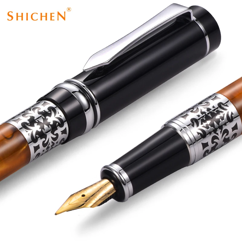 heavy business high quantity inexpensive metal fountain  pens with custom logo