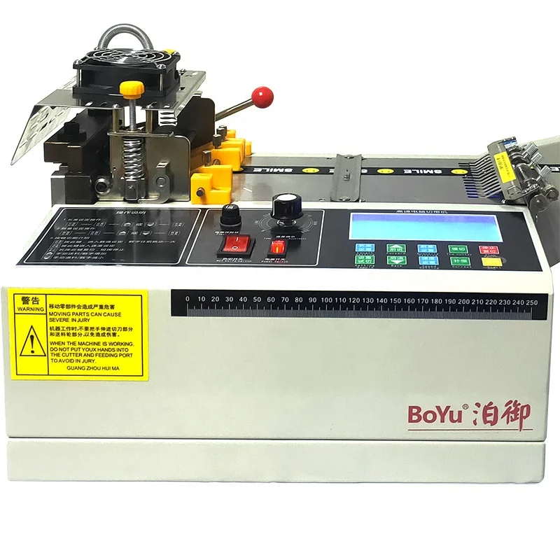 wide tape cutting machine for garment production webbing zipper string cutting machine