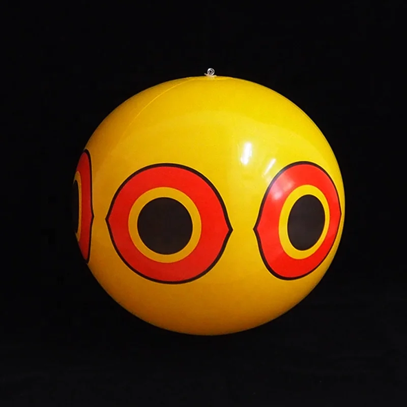Black color inflatable Scare- eye bird Diverter Bird scaring eyes balloon