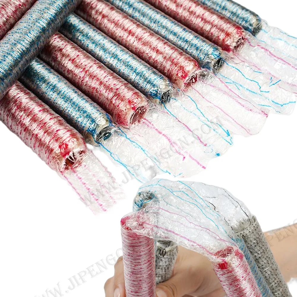 2024 JiPeng Durable Fibrous Cellulose Sausage Casing Artificial Natural Cellulose Halal Shirred Sausage Casing