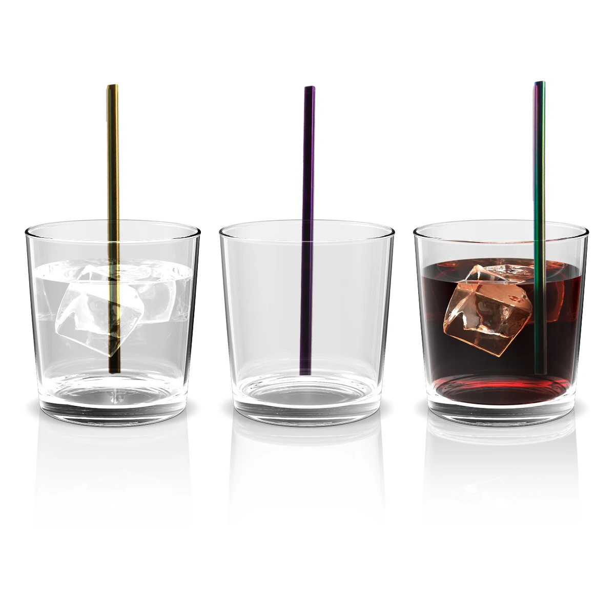 
SUS 304 Amazon Hot Sale Heart Shape Stainless Steel Drinking Metal Straws 