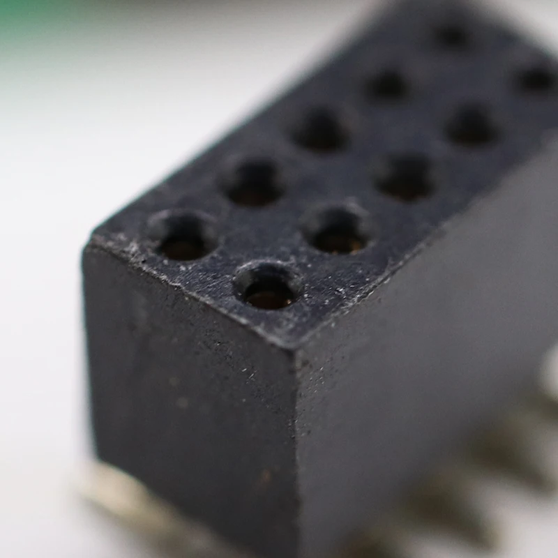 Dnenlink 1.27mm spacing positions 2-50pin Machined Round hole row mother Header Single duale Row Height 3.8 4.1mm smt connector