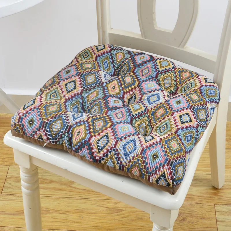 Hot selling European and American jacquard thickened butt pad round futon four seasons universal  chair cushion