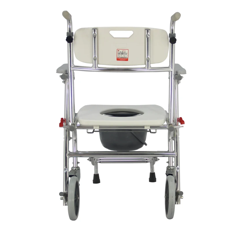 Алюминиевое складное кресло-Коляска Toliet для ванной комнаты с колесами