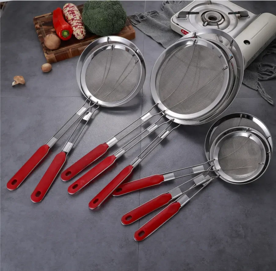 Kitchen accessories Tool Wire Strainer Colander Juicer Filter Food Tea Drying kitchen tools stainless steel strainer colander