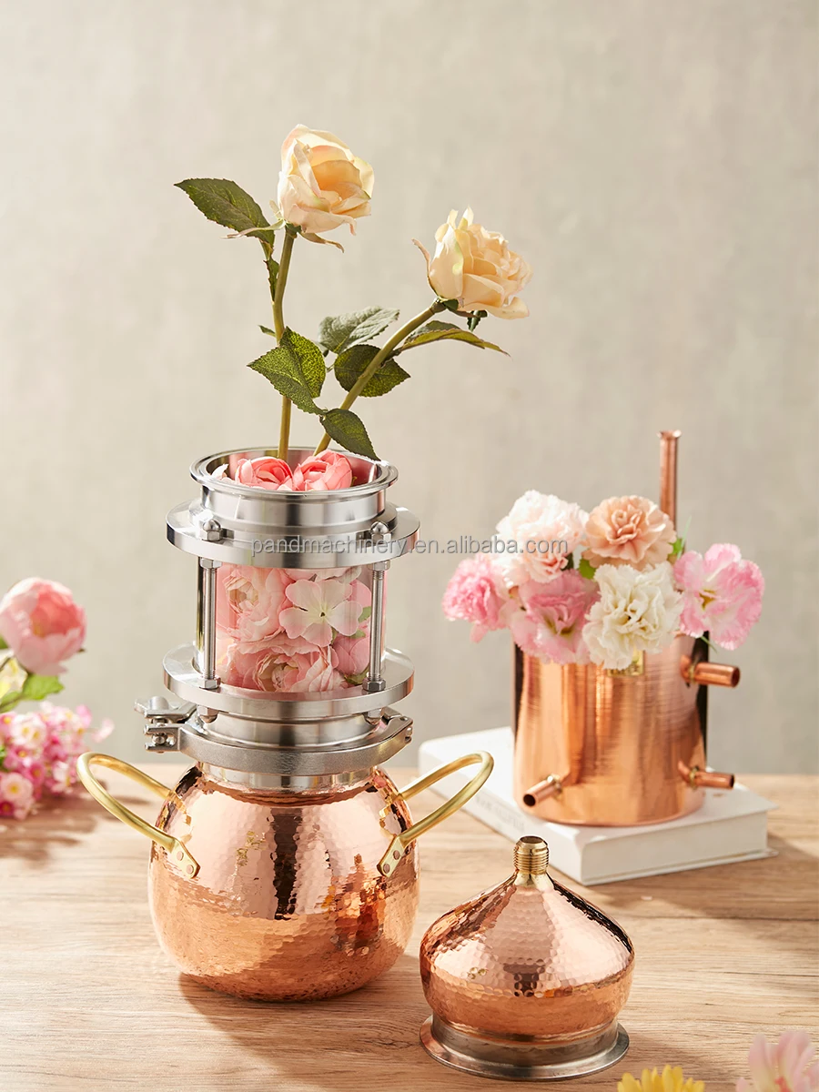 Home use whisky gin vodka moonshine essential oil distiller/Pure Dew Distiller/Purple copper purification equipment