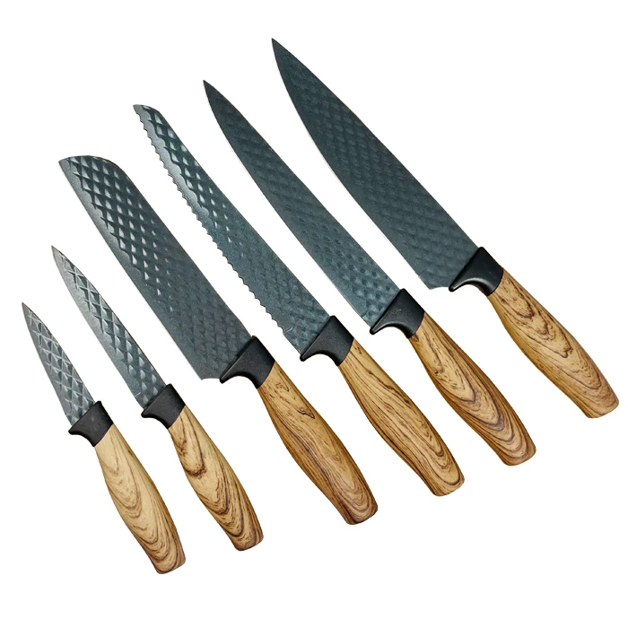 Hot Selling Non-Stick 6pcs Knife Set Stainless Steel Knife Sets