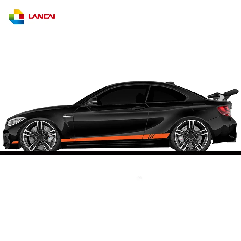 Stripe side stripes decal wrapping vinyl film removable sticker car body sticker