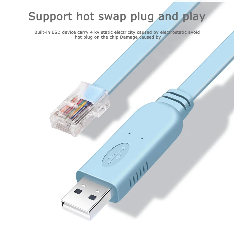 Usb to RJ45 console cable RJ45 cable for huawei Cisco Router switches