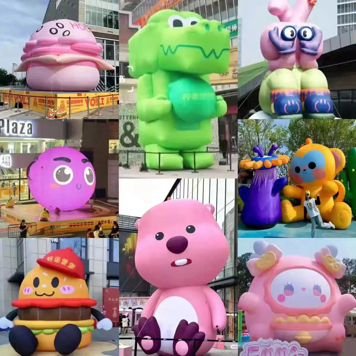 Outdoor Advertising Inflatable Standing Cartoon Model Mascot Animal Toy