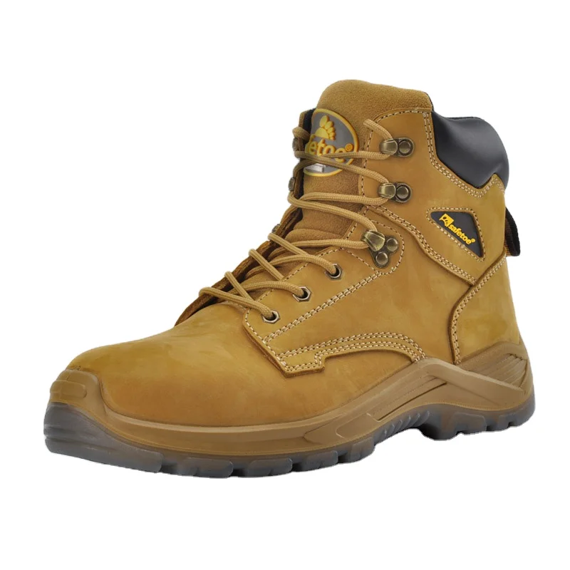 Safetoe Composite Teo Kevlar Midsole Cow Nubuck Leather Safety Boot M-8402