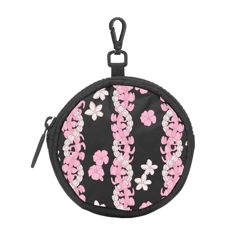 High Quality Custom Waterproof Tyevk Round Coin Purse Rip-Proof Keychain Zipper Coin Wallet